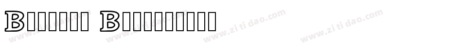 Bookman Bold字体转换